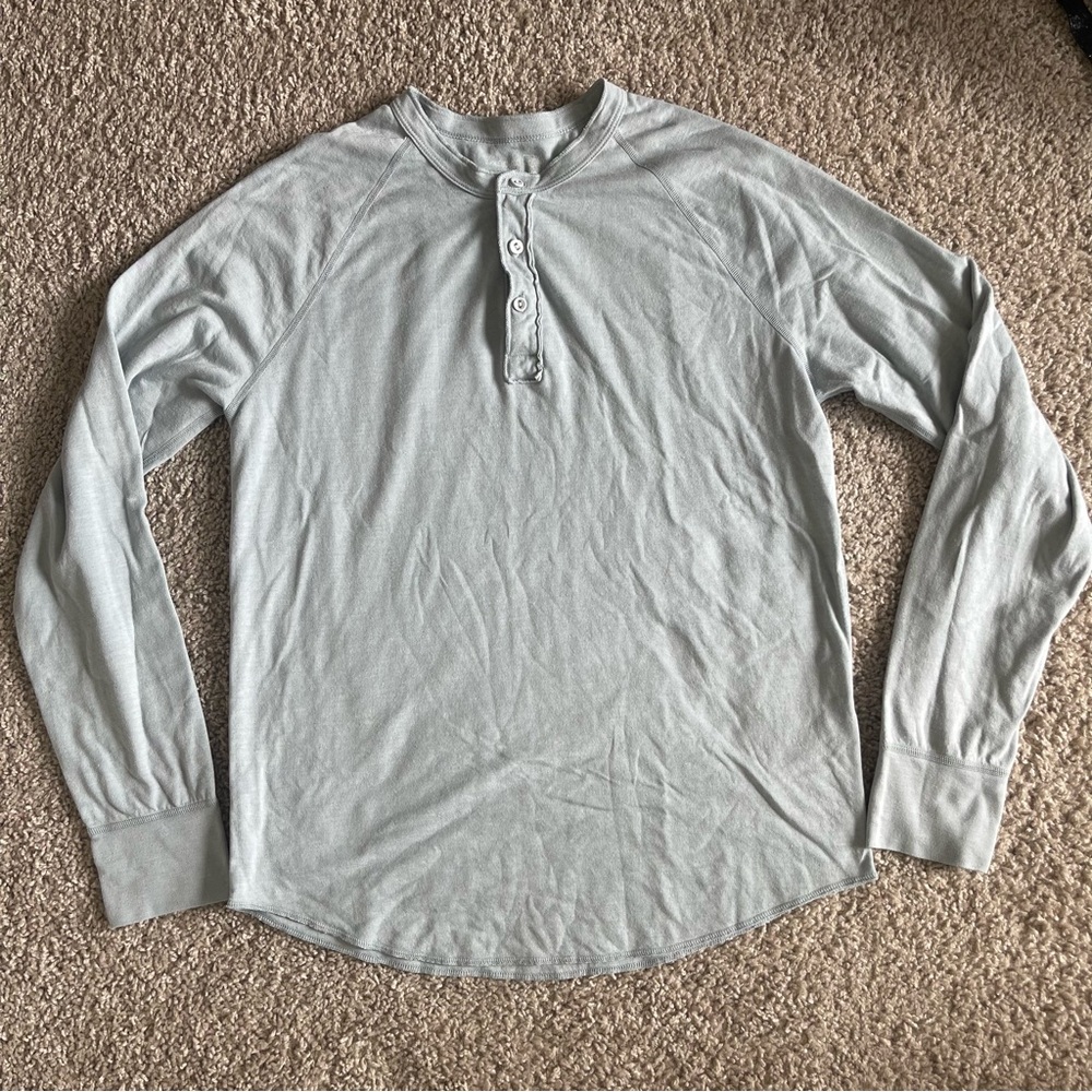 Save Khaki United Long Sleeve Henley